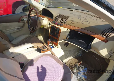 2002 Mercedes-Benz S 430 z USA, uszkodzony, nr VIN WDBNG70J12A294300